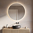 Badezimmerspiegel mit Beleuchtung Reflecta Ø80 cm - Dimmbare Beleuchtung mit Berührungssensor, einstellbare Farben und Spiegelheizung