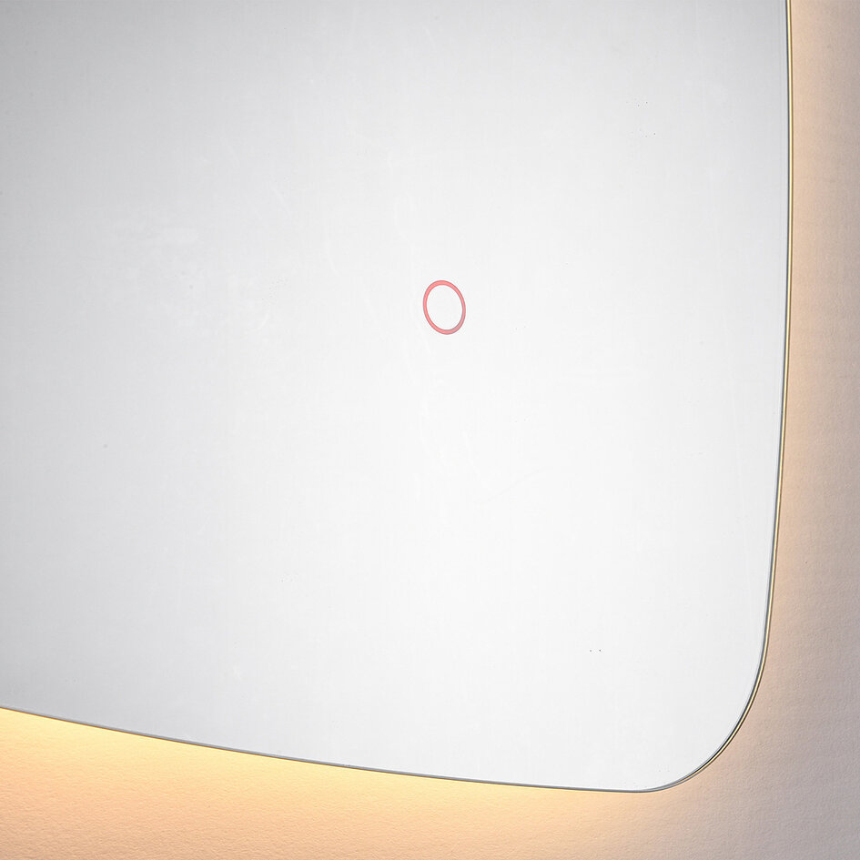 Vitra Badspiegel mit dimmbaren LEDs, einstellbaren Farben, Berührungssensor und Spiegelheizung