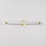 Badezimmerspiegelleuchte gold mit integrierten LEDs - Optix