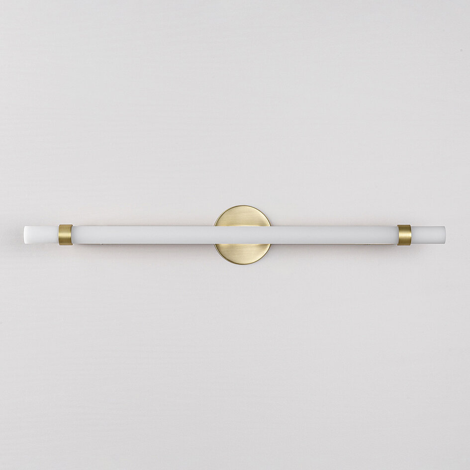 Badezimmerspiegelleuchte gold mit integrierten LEDs - Optix