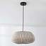 Minimalistische Pendelleuchte Leinen, beige - Linte