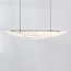 3-stufig dimmbare Designer-Pendelleuchte Flectra mit Marmormuster - schwarz