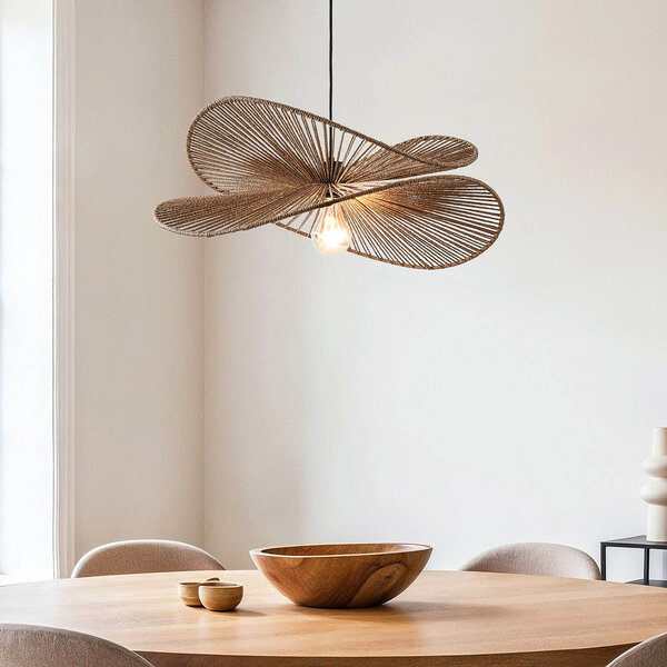 Moderne Boho-Chic Hängeleuchte Janah - braun