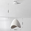 Wabi Sabi Pendelleuchte Ashi - weiß