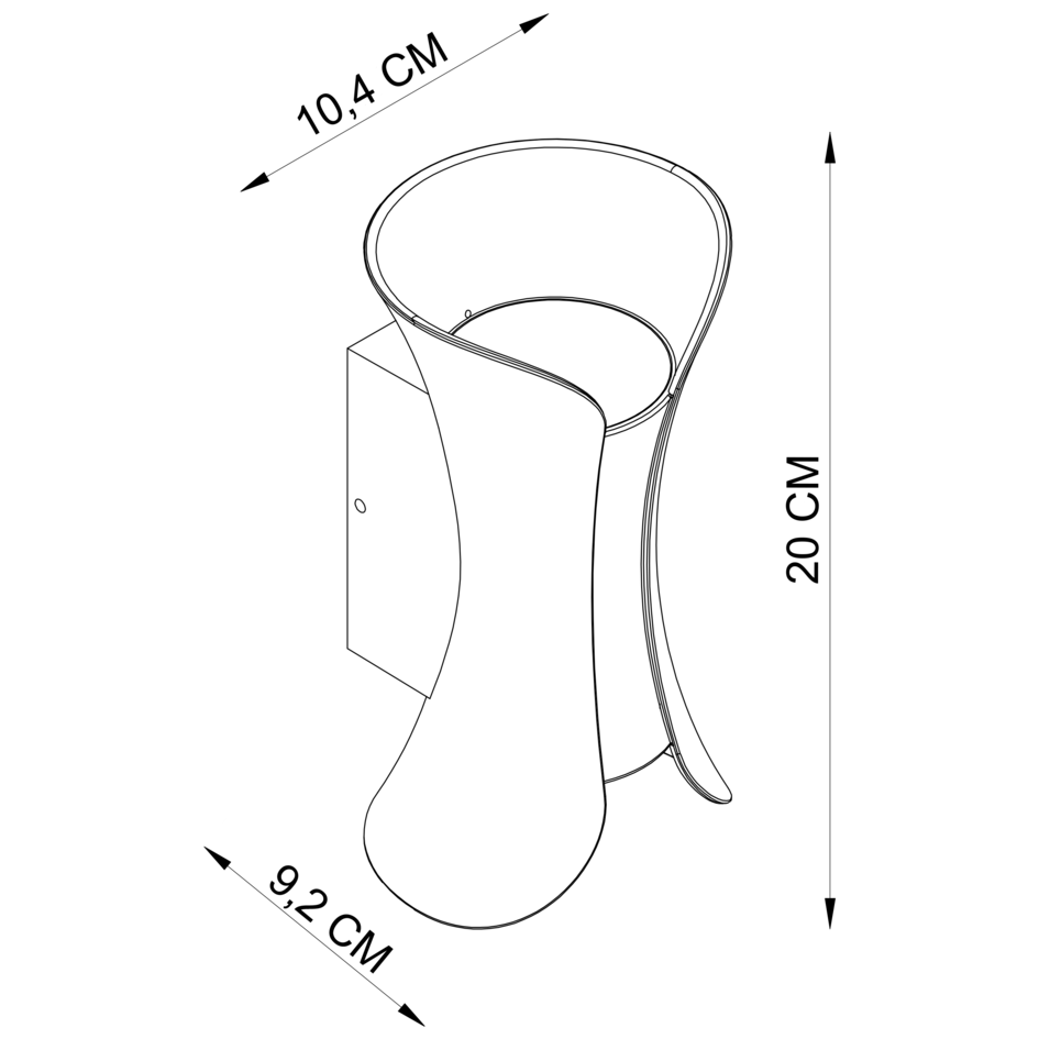 2-Licht-Designer-Bad-Wandleuchte Else - schwarz mit gold