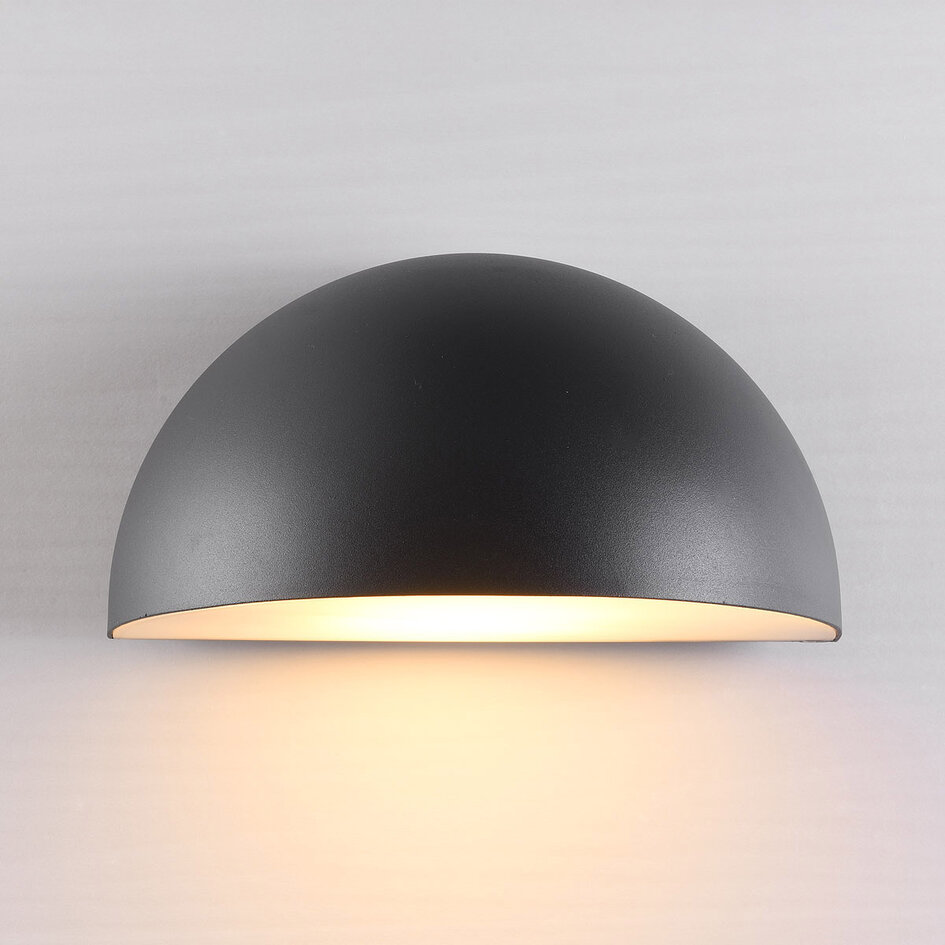 2-Licht-Außenleuchte Azzo - schwarz