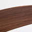 Schwarzer  Deckenventilator Wieke mit LEDs und einstellbarer Farbtemperatur in dunkles Holz