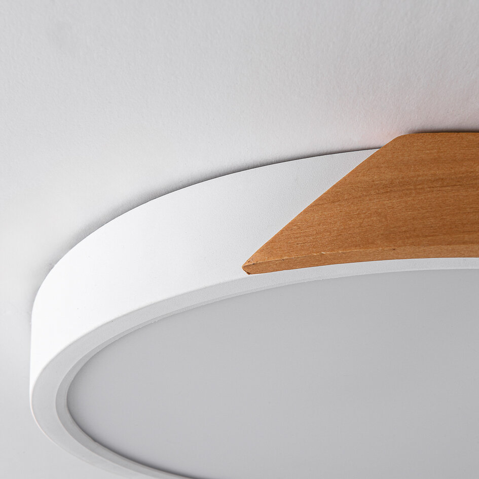 Dimmbare Deckenleuchte mit Holzdetails - Jano