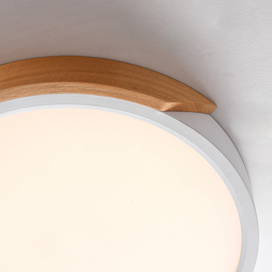 Dimmbare Deckenleuchte mit Holzdetails - Jano