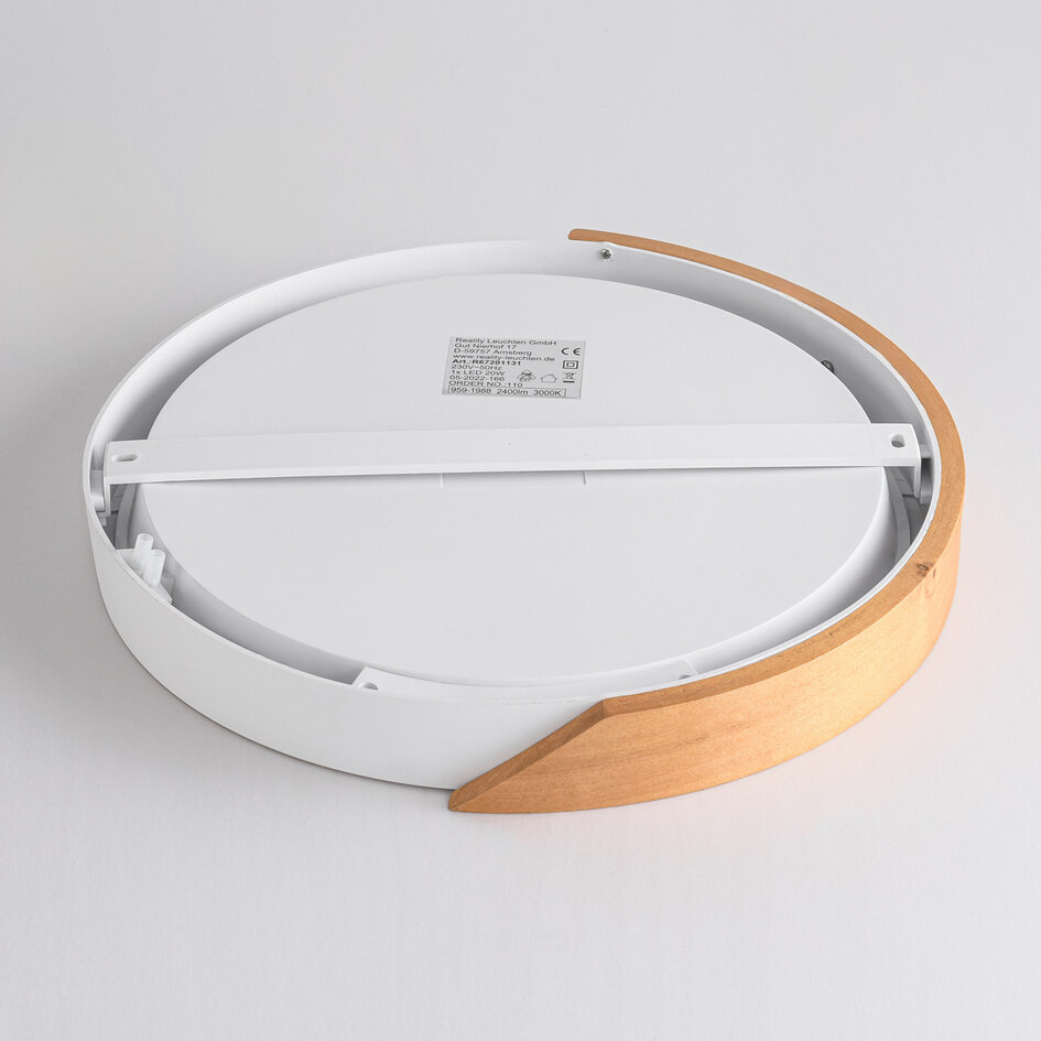 Dimmbare Deckenleuchte mit Holzdetails - Jano