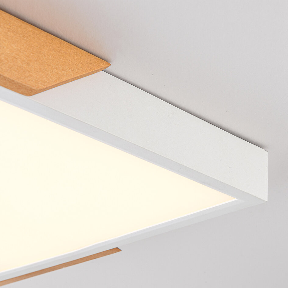 Dimmbare Deckenleuchte mit Holzdetails - Meta