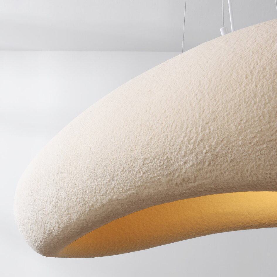 Wabi Sabi Pendelleuchte Numa 105 x 33 cm - Sandbeige