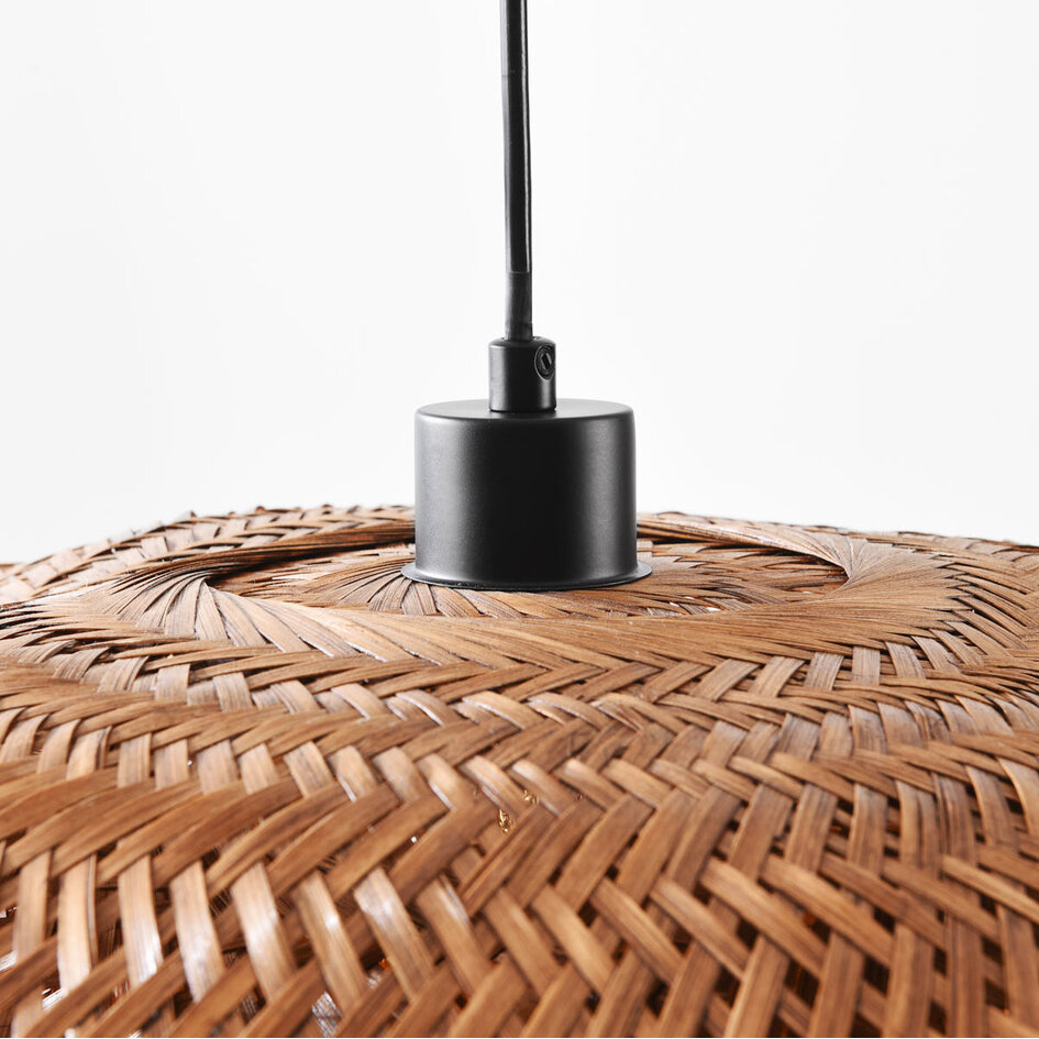 Pendelleuchte aus Bambus mit handgeflochtenem  Schirm Ø68 cm - Trama