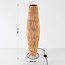 Stehleuchte Plecta - handgefertigte Lampe aus Bast mit schwarzem Rahmen 103 cm