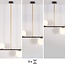 Design-Hängeleuchte Davy, 4-flammig - Milchglas