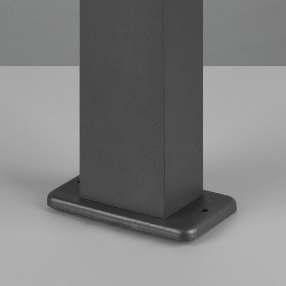 Sockelleuchte Elpida mit schwenkbarem Strahler - anthrazit