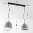 2-flammige Wabi Sabi Hängelampe Tura – Zementoptik