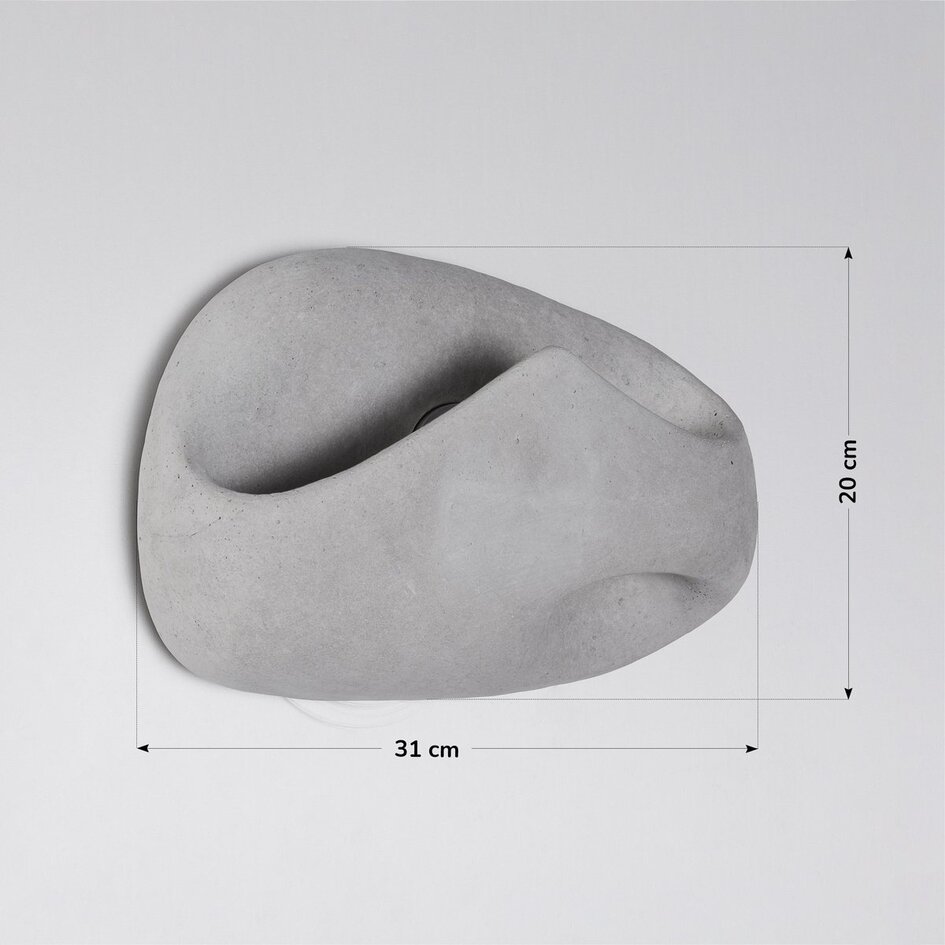 Wabi Sabi Wandleuchte Vena – Zementoptik