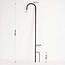 Metall Gartenpfosten mit Haken 120 cm - 5er-Set