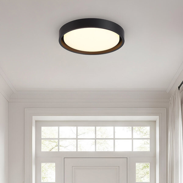 LED-Deckenleuchte Ricardo 3-stufig dimmbar Ø31 cm - schwarz