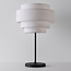 Moderne Tischlampe Masa mit Leinenbezug
