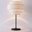 Moderne Tischlampe Masa mit Leinenbezug