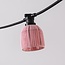 Lampenschirme für Illu-Lichterketten-Lampen mit Rattan-Look – pink