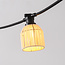 Lampenschirme für Illu-Lichterketten-Lampen mit Rattan-Look – Sandbeige