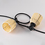 Lampenschirme für Illu-Lichterketten-Lampen mit Rattan-Look – Sandbeige