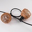 Illu Lichterkette mit Rattan-Look - dunkelbraun
