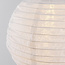 Solar-Laterne Kalor – Solar-Hängelampe aus weißem Nylon Ø30 cm