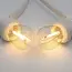 Illu Lichterkette, 1 Watt LED Filament Glühlampe, weißes Kabel, 10-50 Meter