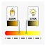 Dimmbare 1-Watt-Filament-Glaslampe, 2200K: 15 oder 25 Pack