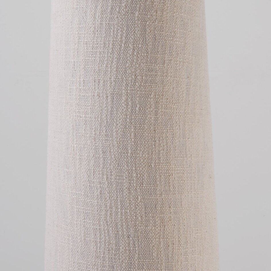 Stehleuchte Nura mit Leinenschirm in off-white