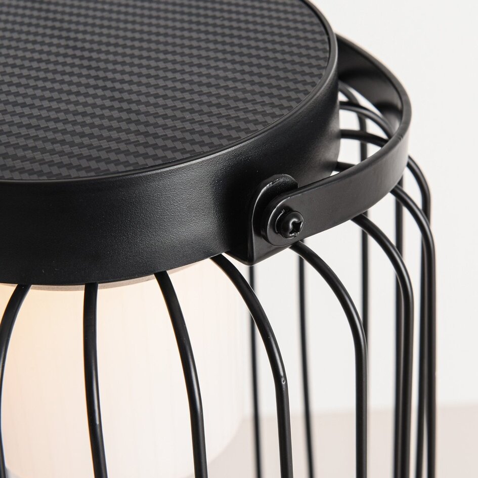 Solar-Laterne Luxon – schwarz