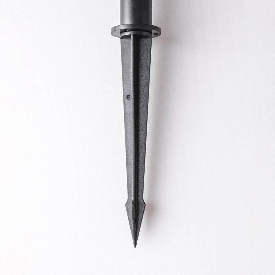 Set mit 6 modernen, schwenkbaren Gartenstrahlern mit Fernbedienung – schwarz mit dimmbaren LEDs