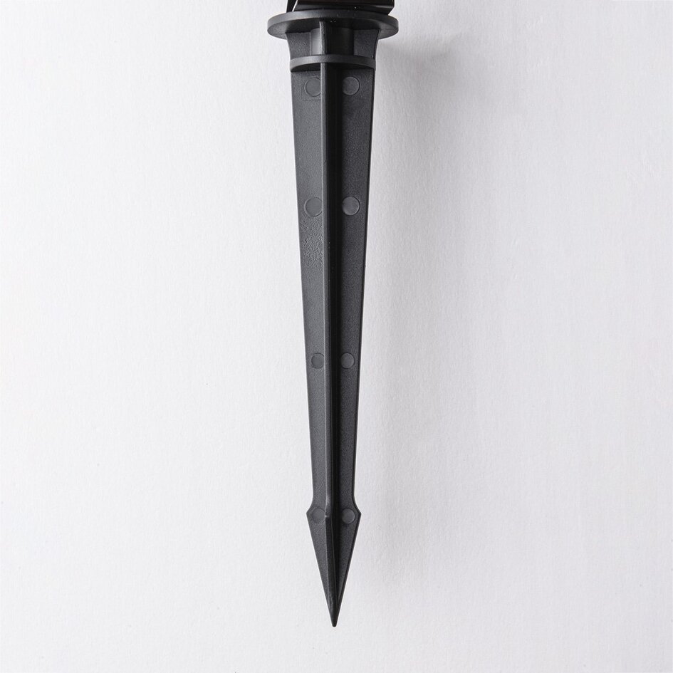 Set mit 6 schwenkbaren Gartenstrahlern mit Fernbedienung – schwarz