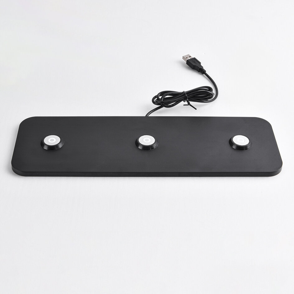 Set aus 3 kabellosen Tischlampen mit einstellbarer Lichtfarbe und Ladestation – Charge