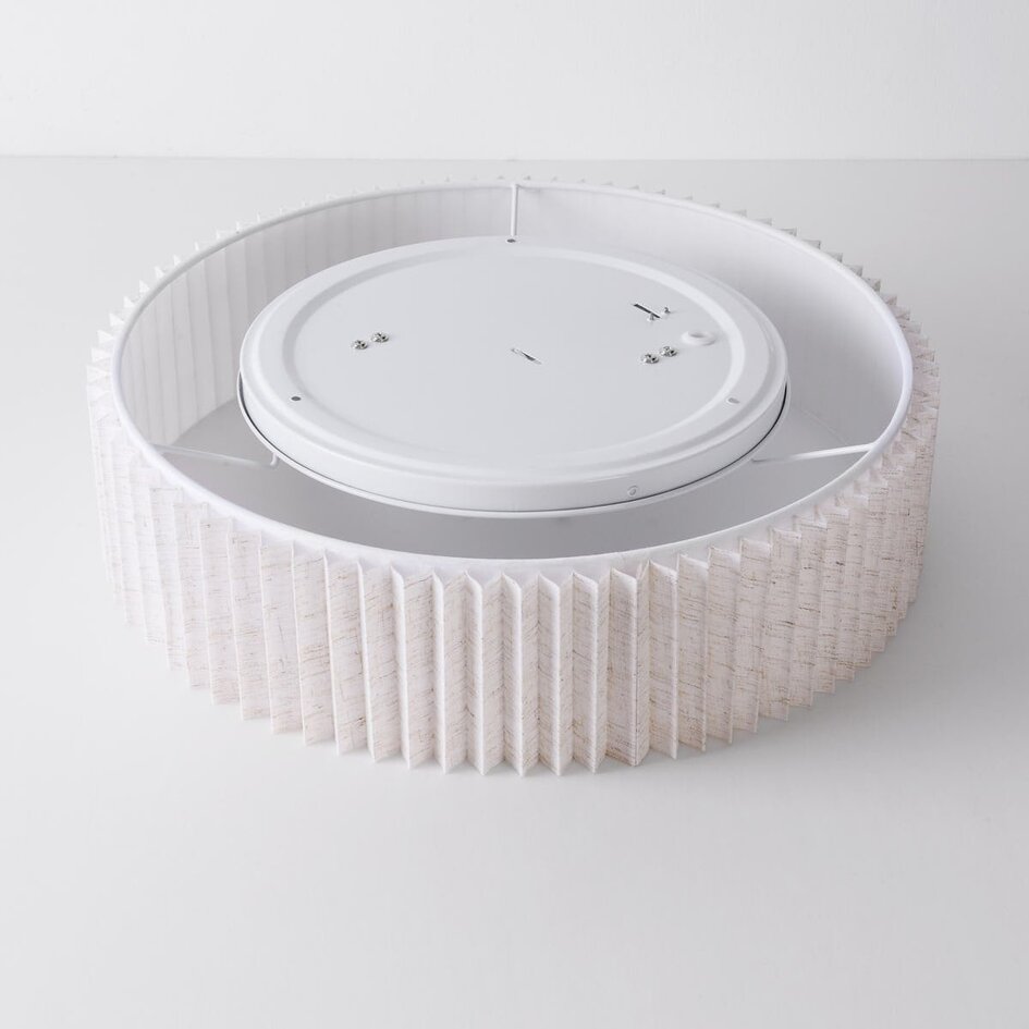 Deckenleuchte Vexel mit gefaltetem Schirm Ø40 cm – off white