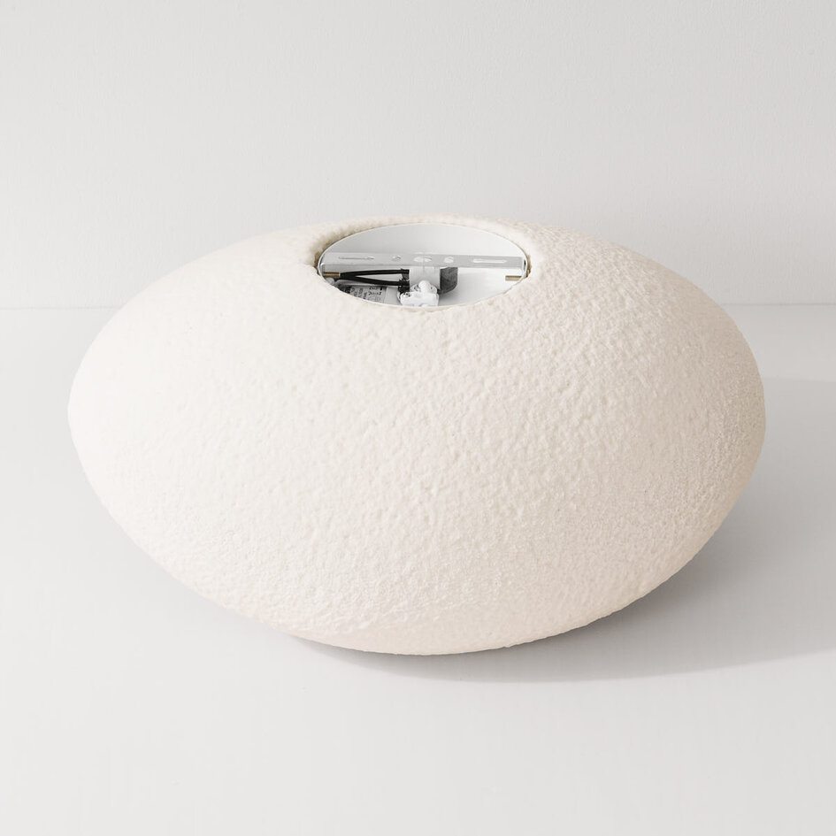 Wabi Sabi Deckenleuchte Kawa mit weißem Steineffekt – 41 cm