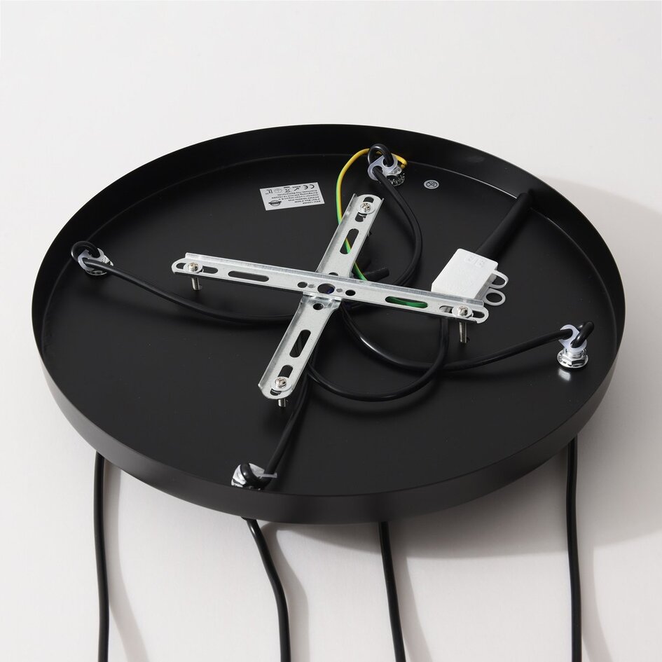 Pendelleuchte 4-flammig mit farbigem Glas - Liya