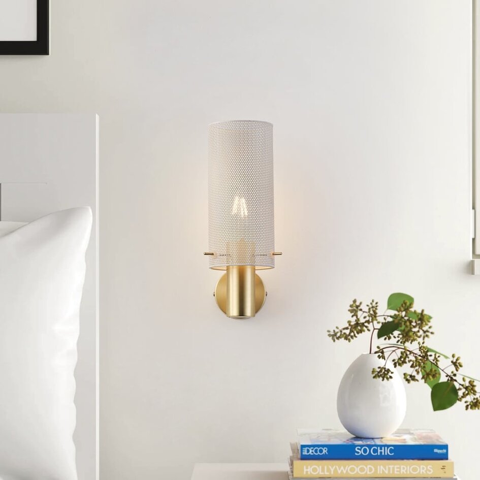 Design-Wandlampe mit goldenen Details - Malha