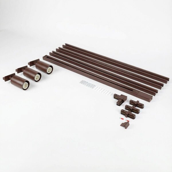 3 Meter Starter-Set für 1-Phasen-Schienenbeleuchtung – braun