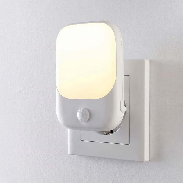 Steckdosenleuchte mit Bewegungssensor – weiß