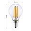 E14 3-stufig dimmbare LED-Lampe mit transparentem Glas | 5.5W 2700K