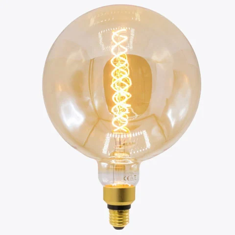 E27 Lampen mit Amber Glas