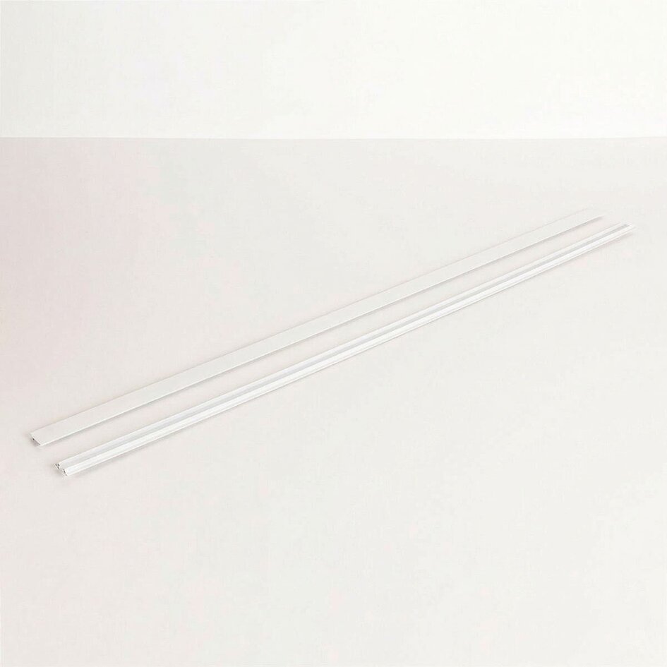 Abdeckkappe 2 x 0,75 cm für 1-phasige Schienenbeleuchtung – weiß