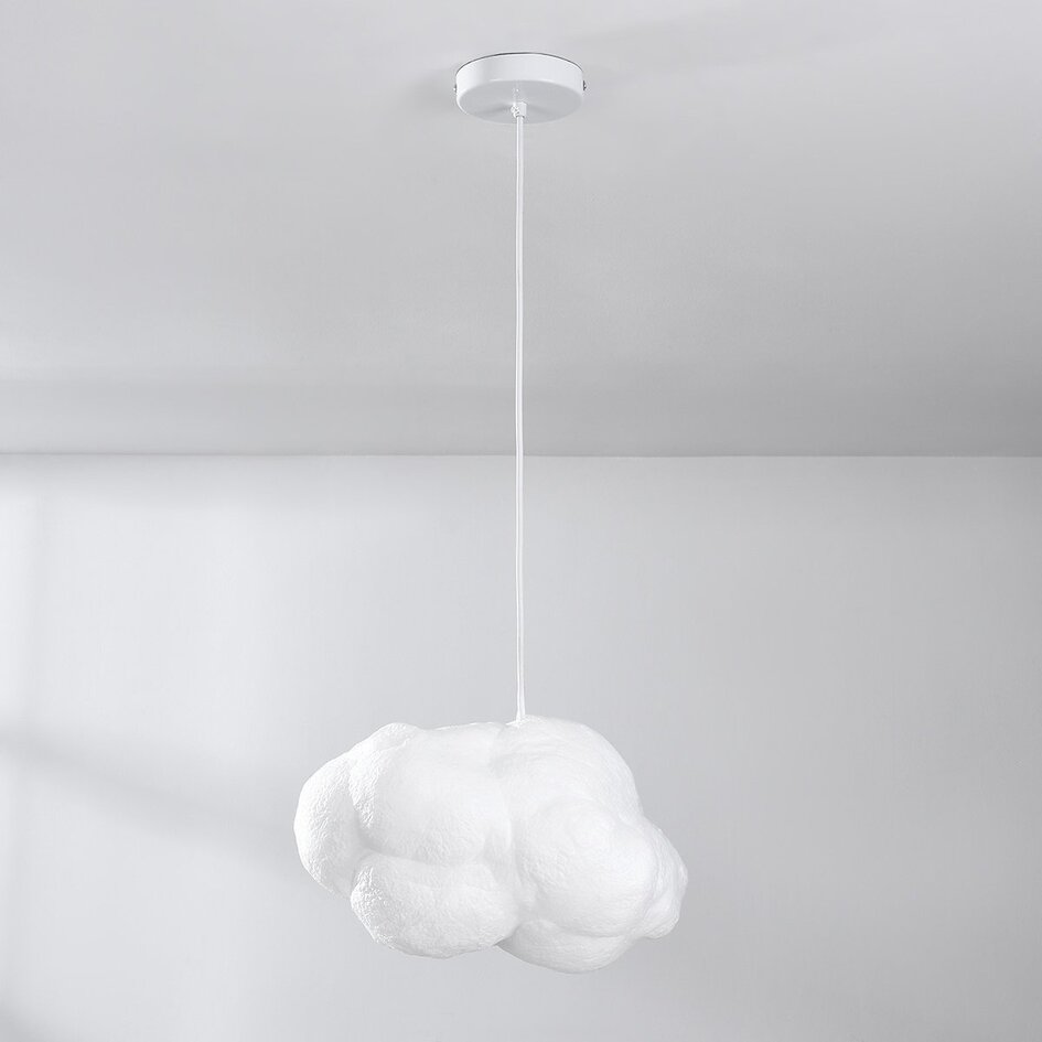 Weiße Hängelampe in Wolkenform Kumo 30 cm - Wolkenlampe
