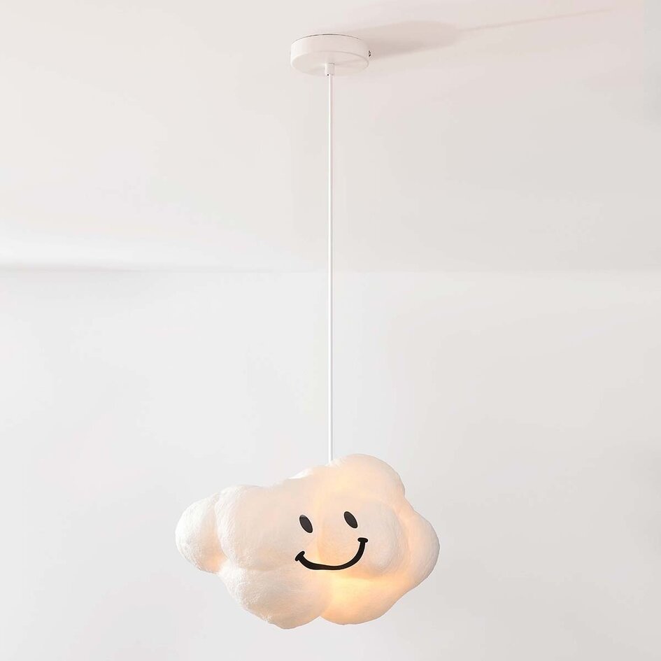 Weiße Hängelampe in Wolkenform Kumo 30 cm - Wolkenlampe