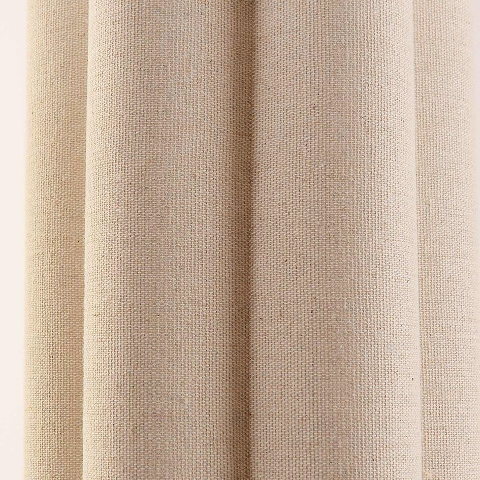 3-flammige moderne Hängelampe Orza aus beigem Leinen